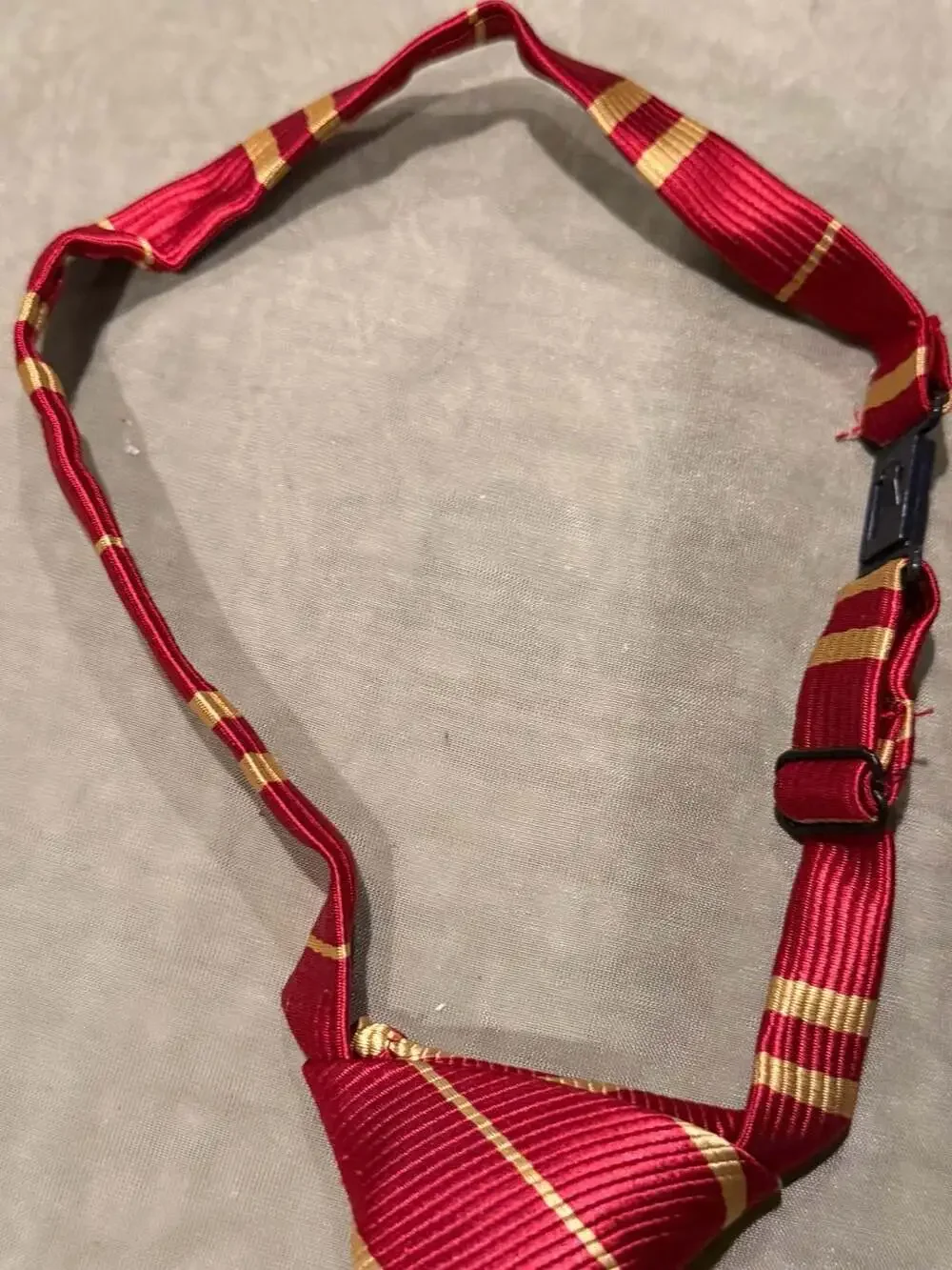 BYHTTKIGM Light-Up Magic Cosplay Necktie Red and Gold Striped Costume Tie